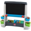 Step2 Jumbo Art Easel, Kids Art Activity Table, Double-Sided Dry Erase and Chalkboard, Storage Bins and Trays, For Toddlers and Preschoolers Ages 3+ Years Old