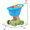 Step2 Little Helper’s Shopping Cart for Kids, Play Grocery Cart, Made of Durable Plastic, for Toddlers 2+ Years Old, Blue(Blue)
