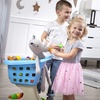 Step2 Little Helper’s Shopping Cart for Kids, Play Grocery Cart, Made of Durable Plastic, for Toddlers 2+ Years Old, Blue(Blue)