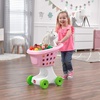 Step2 Little Helper’s Shopping Cart for Kids, Play Grocery Cart, Made of Durable Plastic, for Toddlers 2+ Years Old, Blue(Pink)