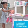 Step2 Love & Care Deluxe Baby Doll Nursery Playset for Kids, Compact Changing Station & Crib, Made of Durable Plastic, Includes Toy Accessories, For Toddlers 2-6 Years Old, Pink(Lavender)