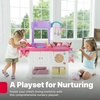 Step2 Love & Care Deluxe Baby Doll Nursery Playset for Kids, Compact Changing Station & Crib, Made of Durable Plastic, Includes Toy Accessories, For Toddlers 2-6 Years Old, Pink(Pink)