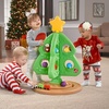 Step2 My First Christmas Tree, Kids Interactive Holiday Toy, 12 Colorful Plastic Ornaments to Decorate, Mini Train Set Circles the Skirt, Made of Durable Plastic, For Toddlers 1.5+ Years Old(Opaque Ornaments)