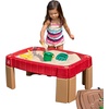 Step2 Naturally Playful Sand Table, Kids Sand Activity Sensory Table, 5 Piece Accessory Kit, Toddler Summer Outdoor Toys, 2+ Years Old