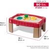 Step2 Naturally Playful Sand Table, Kids Sand Activity Sensory Table, 5 Piece Accessory Kit, Toddler Summer Outdoor Toys, 2+ Years Old