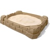 Step2 Naturally Playful Sandbox II, Kids Sand Activity Sensory Play Pit, Summer Outdoor Toys, 7 Piece Water Toy Accessories, for Toddlers 1+ Years Old(Naturally Playful Sandbox)