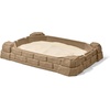 Step2 Naturally Playful Sandbox II, Kids Sand Activity Sensory Play Pit, Summer Outdoor Toys, 7 Piece Water Toy Accessories, for Toddlers 1+ Years Old(Naturally Playful Sandbox)