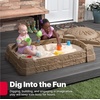Step2 Naturally Playful Sandbox II, Kids Sand Activity Sensory Play Pit, Summer Outdoor Toys, 7 Piece Water Toy Accessories, for Toddlers 1+ Years Old(Naturally Playful Sandbox II)