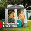 Step2 Neat & Tidy Cottage Kids Playhouse, Indoor and Outdoor Playset, Interactive Sounds, Toddlers 1.5+ Years Old, Easy to Assemble, Grey(Grey)