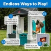 Step2 Neat & Tidy Cottage Kids Playhouse, Indoor and Outdoor Playset, Interactive Sounds, Toddlers 1.5+ Years Old, Easy to Assemble, Grey(Grey)