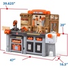Step2 Pro Play Kids Workshop with Utility Bench, Indoor/Outdoor Tool Bench for Children, Interactive Play with Sounds, Made of Durable Plastic, Includes 76 Piece Toy Accessories, Toddlers 3+ Years Old