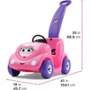 Step2 Push Around Buggy Kids Push Car, Toddler Ride-On Toy with Seat Belt and Horn, Red, Ages 18 Months+(Pink)