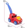Step2 Push Around Buggy Kids Push Car, Toddler Ride-On Toy with Seat Belt and Horn, Red, Ages 18 Months+(Red)