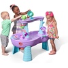 Step2 Rain Showers Splash Pond Water Table for Kids with Cover, Toddler Outdoor Sensory Playset, 13 Accessories, Blue and Green, Ages 18 Months+(Rain Showers & Unicorns)
