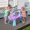Step2 Rain Showers Splash Pond Water Table for Kids with Cover, Toddler Outdoor Sensory Playset, 13 Accessories, Blue and Green, Ages 18 Months+(Rain Showers & Unicorns)