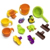 Step2 Rain Showers Splash Pond Water Table for Kids with Cover, Toddler Outdoor Sensory Playset, 13 Accessories, Blue and Green, Ages 18 Months+(Tropical Rainforest)