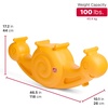 Step2 Seesaw Snail Kids Teeter Totter, Indoor/Outdoor Rocking Rider Toy, Fits 2 Toddlers, Ages 18 Months–3 Years, Mango