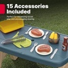Step2 Sizzle & Smoke BBQ Grill Playset, Indoor/Outdoor Interactive Play with Sounds and Effects, Toddlers 3+ Years Old, 15 Piece Toy Accessories