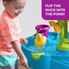 Step2 Summer Showers Splash Tower Water Table for Kids, Outdoor Kids Water Sensory Table, Ages 1.5+ Years Old, 8 Piece Water Toy Accessories, Blue & Green