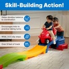 Step2 Up & Down Roller Coaster Kids Ride On Toy, Push Car, Indoor/Outdoor Playset, Made of Durable Plastic, Max Weight 50 lbs., for Toddlers 2-5 Years Old, Gray & Blue(Red)