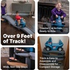 Step2 Up & Down Roller Coaster Kids Ride On Toy, Push Car, Indoor/Outdoor Playset, Made of Durable Plastic, Max Weight 50 lbs., for Toddlers 2-5 Years Old, Gray & Blue(Gray & Blue)