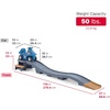 Step2 Up & Down Roller Coaster Kids Ride On Toy, Push Car, Indoor/Outdoor Playset, Made of Durable Plastic, Max Weight 50 lbs., for Toddlers 2-5 Years Old, Gray & Blue(Gray & Blue)