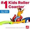 Step2 Up & Down Roller Coaster Kids Ride On Toy, Push Car, Indoor/Outdoor Playset, Made of Durable Plastic, Max Weight 50 lbs., for Toddlers 2-5 Years Old, Gray & Blue(Red)