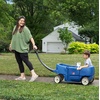 Step2 Wagon for Two Plus, Kids Ride On Toy, Stroller Substitute, Includes Seat Belts, Made of Durable Plastic, Max Weight 75 lbs., For Toddlers 1.5-5 Years Old, Denim Blue