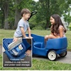 Step2 Wagon for Two Plus, Kids Ride On Toy, Stroller Substitute, Includes Seat Belts, Made of Durable Plastic, Max Weight 75 lbs., For Toddlers 1.5-5 Years Old, Denim Blue