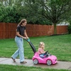 Step2 Whisper Ride Cruiser Kids Push Car, Ride On Toy, Stroller Substitute, Includes Seat Belt & Horn, Made of Durable Plastic, Max Weight 50 lbs., For Toddlers 1.5-4 Years Old, Blue(Pink)