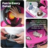 Step2 Whisper Ride II Kids Push Car, Ride-On Car with Seat Belt and Horn, Quick Fold Handle, Stroller Alternative, Toddlers and Preschoolers Ages 18+ Months, Blue(Pink)