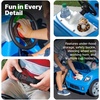Step2 Whisper Ride II Kids Push Car, Ride-On Car with Seat Belt and Horn, Quick Fold Handle, Stroller Alternative, Toddlers and Preschoolers Ages 18+ Months, Blue(Blue)