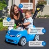 Step2 Whisper Ride II Kids Push Car, Ride-On Car with Seat Belt and Horn, Quick Fold Handle, Stroller Alternative, Toddlers and Preschoolers Ages 18+ Months, Blue(Blue)
