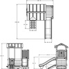 Step2 Woodland Adventure Playhouse & Slide, Kids Outdoor Playset, Backyard Playground Set, Swings, Storage Drawer, Made of Wood & Durable Plastic, Outside Jungle Gym, for Children 3-8 Years Old
