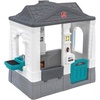 Step2 Neat & Tidy Cottage Kids Playhouse, Indoor and Outdoor Playset, Interactive Sounds, Toddlers 1.5+ Years Old, Easy to Assemble, Grey(Grey)