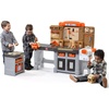 Step2 Pro Play Kids Workshop with Utility Bench, Indoor/Outdoor Tool Bench for Children, Interactive Play with Sounds, Made of Durable Plastic, Includes 76 Piece Toy Accessories, Toddlers 3+ Years Old