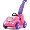 Step2 Push Around Buggy Kids Push Car, Toddler Ride-On Toy with Seat Belt and Horn, Red, Ages 18 Months+(Pink)