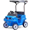 Step2 Side-by-Side Push Around SUV, 2-Seater Kids Push Car with Seat Belts, Dual Steering Wheels & Horns, Adjustable Canopy, Ages 18 months–5 years, Max 100 lbs., Durable Plastic, Blue(Blue)