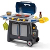 Step2 Sizzle & Smoke BBQ Grill Playset, Indoor/Outdoor Interactive Play with Sounds and Effects, Toddlers 3+ Years Old, 15 Piece Toy Accessories