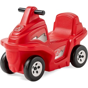 Step2 Dino Dash Kids Push Car, Foot Powered Ride On Toy, Practice Balance with 4 Wheels, Track Not Included, Made of Durable Plastic, Max Weight 50 lbs., for Toddlers 2-5 Years Old, Green(Rapid Ride)