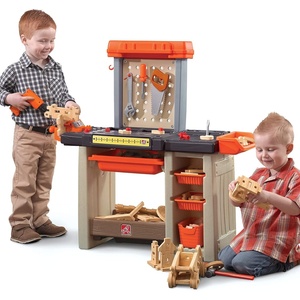 Step2 Handyman Kids Workbench, Indoor/Outdoor Tool Bench for Children, Interactive Play with Sounds, Made of Durable Plastic, Includes 35 Piece Toy Accessories, For Toddlers 3+ Years Old