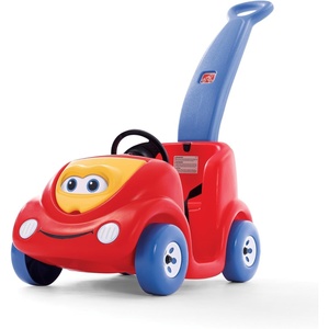 Step2 Push Around Buggy Kids Push Car, Toddler Ride-On Toy with Seat Belt and Horn, Red, Ages 18 Months+(Red)