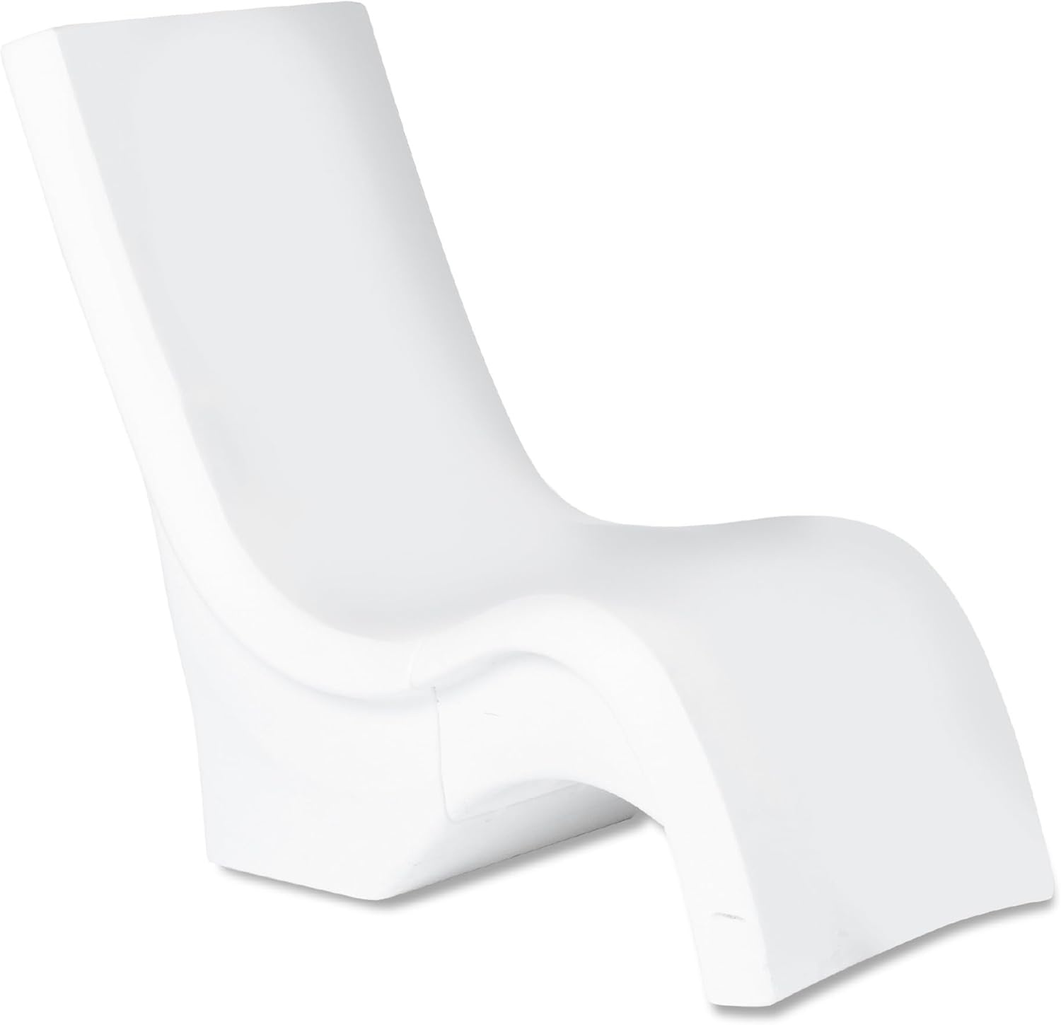 image:imageStep2 Vero Pool Chair FadeResistant Waterproof Patio Furniture for Sun Shelf Use in Pools up to 15Inches of Water Weighted 43D x 23W x 37H Resin WhiteWhite