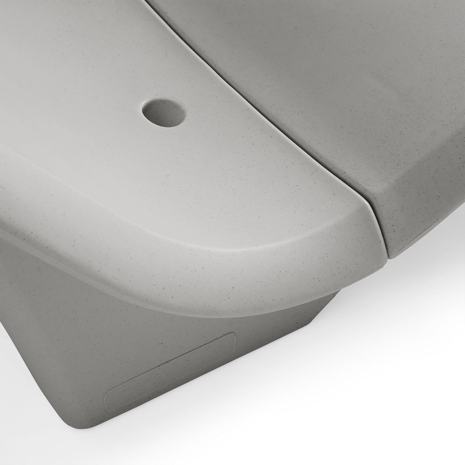 image:imageStep2 Vero Pool Chair FadeResistant Waterproof Patio Furniture for Sun Shelf Use in Pools up to 15Inches of Water Weighted 43D x 23W x 37H Resin WhiteGrey