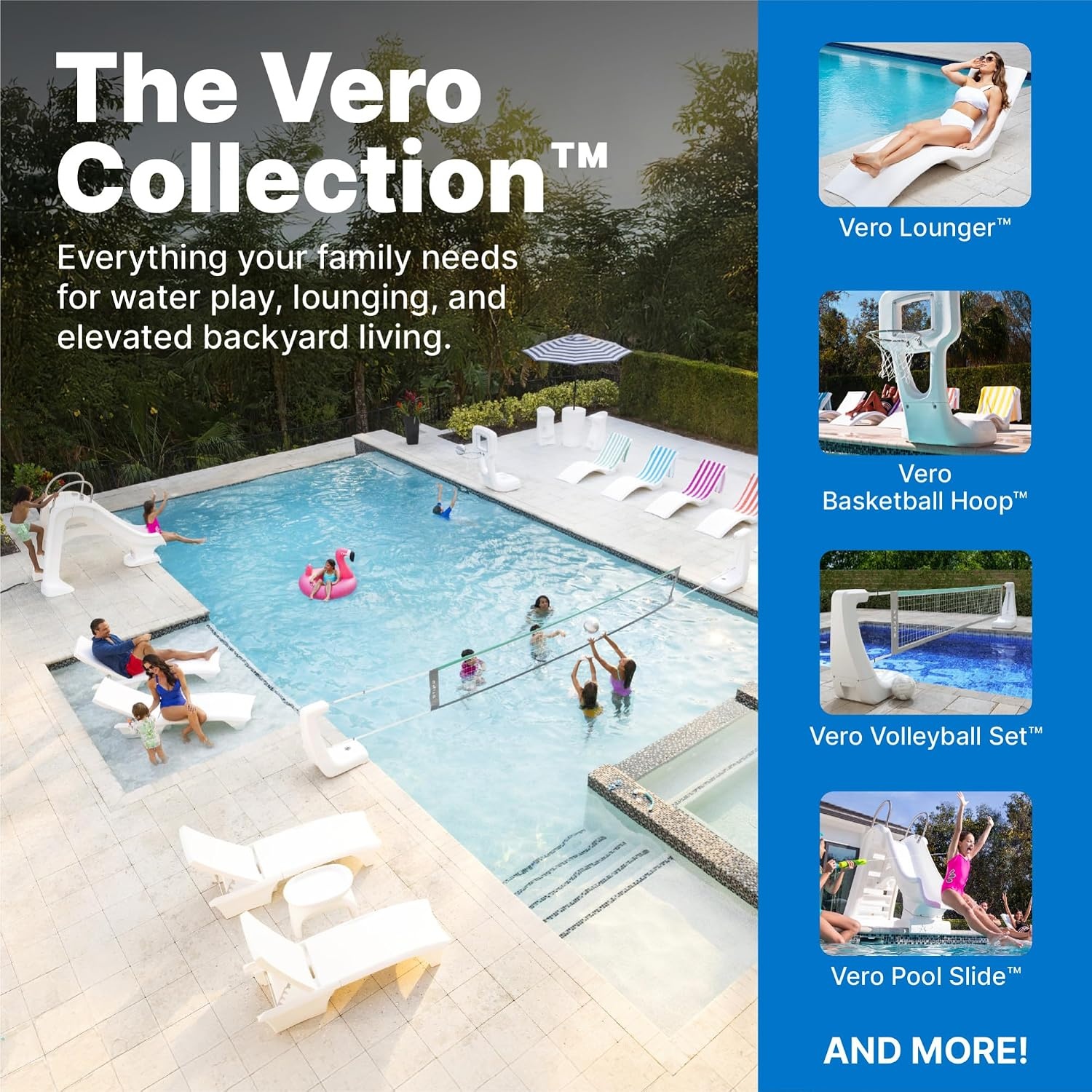 image:imageStep2 Vero Poolside Organizer OutdoorIndoor Waterproof Patio Furniture Pool amp Toy Storage Made of Durable Plastic White