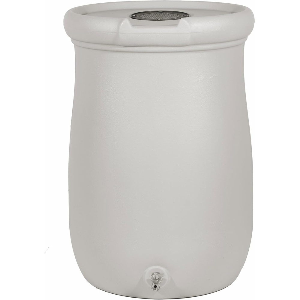 image:imageStep2 Fernway Rain Barrel Outdoor Water Conservation Container Holds 50 Gallons Gray