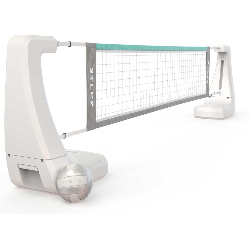 image:imageStep2 Vero Pool Volleyball Net OutdoorIndoor Waterproof Patio Furniture Made of Durable Plastic 1525 Feet White