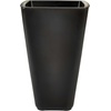 Step2 Bridgeview Tall Square Planter, Large Planters for Outdoor Plants, Gardening and Flower Pot for Patio or Porch, Efficient Drainage, Durable Plastic, Onyx Black, 2-Pack(Onyx Black)