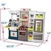 Step2 Elegant Edge Kids Kitchen Playset, Indoor/Outdoor Kitchenette, Interactive Play with Lights and Sounds, Made of Durable Plastic, Includes 78 Piece Toy Accessories, For Toddlers 3+ Years Old(Kitchen Set)