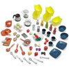 Step2 Elegant Edge Kids Kitchen Playset, Indoor/Outdoor Kitchenette, Interactive Play with Lights and Sounds, Made of Durable Plastic, Includes 78 Piece Toy Accessories, For Toddlers 3+ Years Old(Kitchen Set)